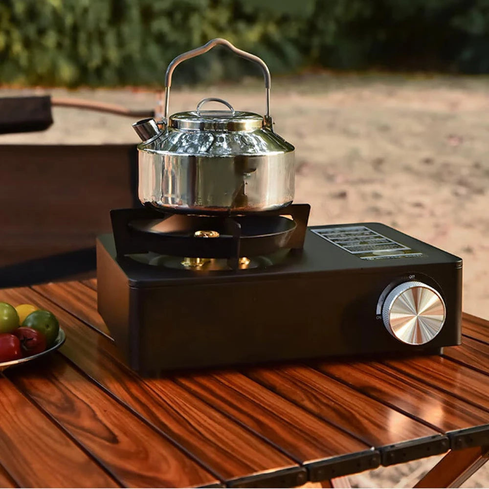 Yanchuan Portable Gas Stove, Single Burner High-Efficiency Butane Cooker with Durable Steel Body & Compact Outdoor Design