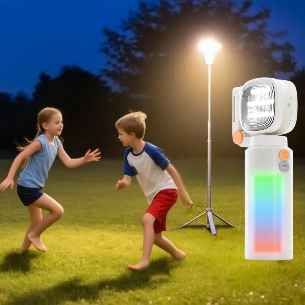 LED Work Light – 2000 Lumens Stepless Dimming, 2700–6500K Adjustable Color Temperature, USB-C Rechargeable with Magnet & 180° Stand