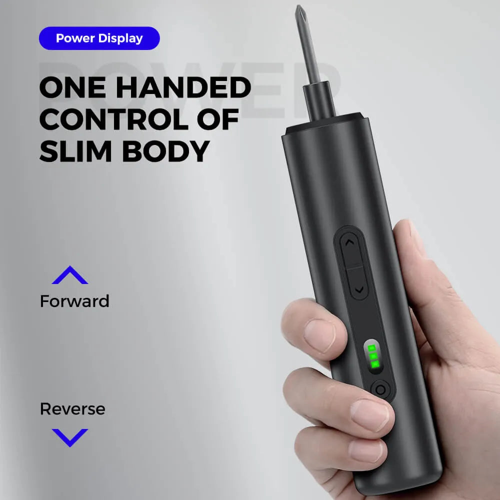 UF-TOOLS 35-in-1 Automatic & Manual Precision Screwdriver Set – 3-Gear Torque, 3N·m Electric Power, LED Light & 1600mAh Rechargeable Battery