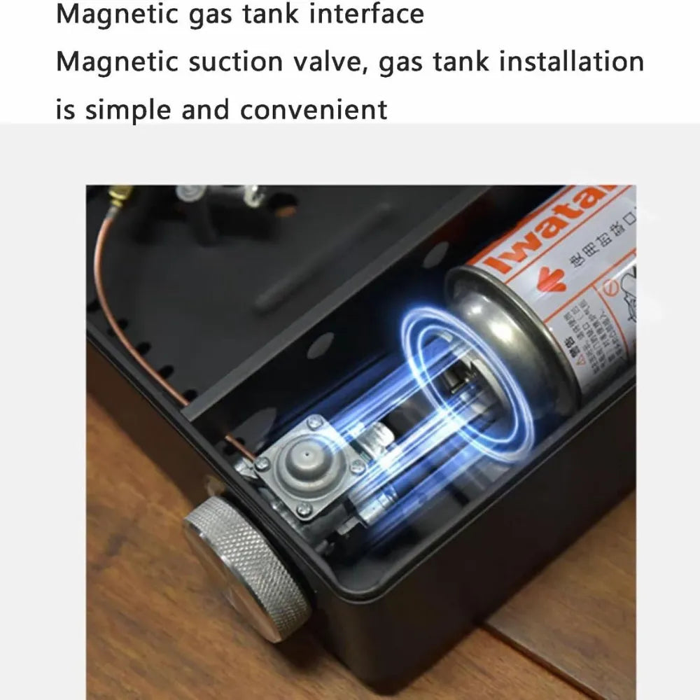 BUERK Portable Single Gas Stove – High-Efficiency Compact Burner for Outdoor Cooking & Home Use