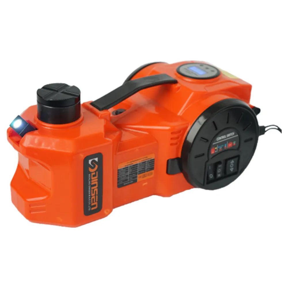 3-Ton Electric Hydraulic Car Jack – Heavy Duty Vehicle Lift for Roadside Repair & Tire Changes, 12V DC Powered Auto Jack