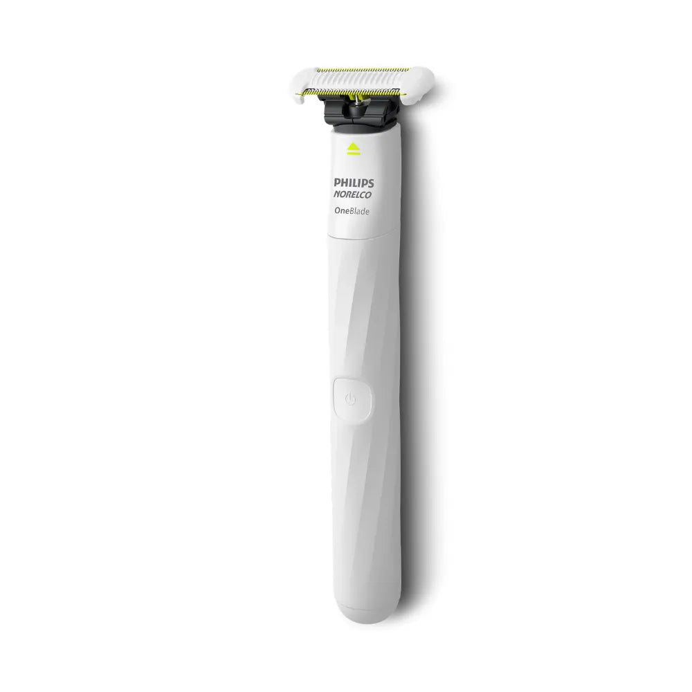 Philips Norelco OneBlade Intimate Trimmer – Rechargeable Electric Groomer with Skin Protect Blade, Extra Blade & 3mm Body Comb, Waterproof – White