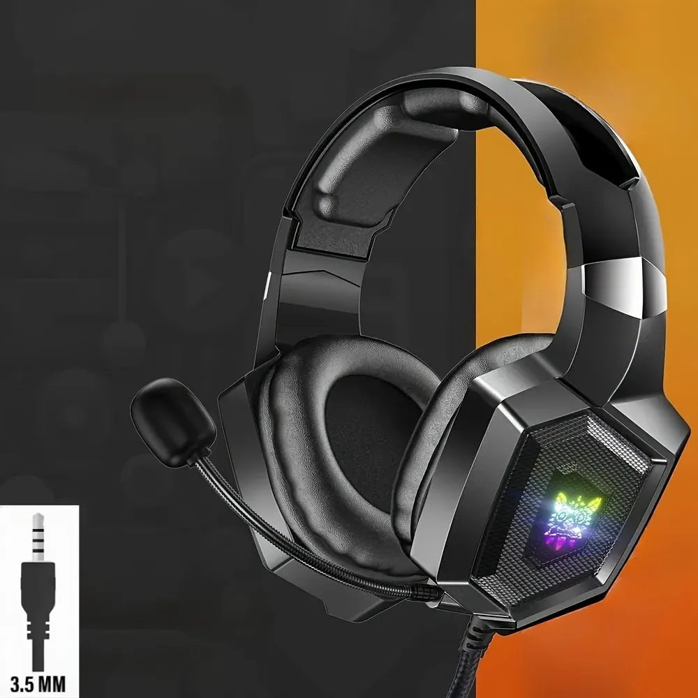 ONIKUMA K8 Gaming Headset – Wired Stereo Headphones with Built-In Microphone, Volume Control, Comfortable Design – Black