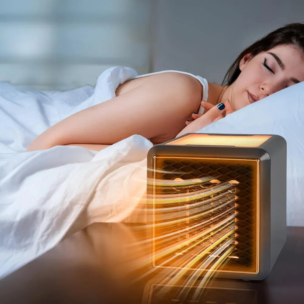 Handy Heater Pure Warmth – 1500W Personal Ceramic Space Heater with Adjustable Heat, Quiet Portable Design & Air Filter for Bedroom, Office & Small Rooms