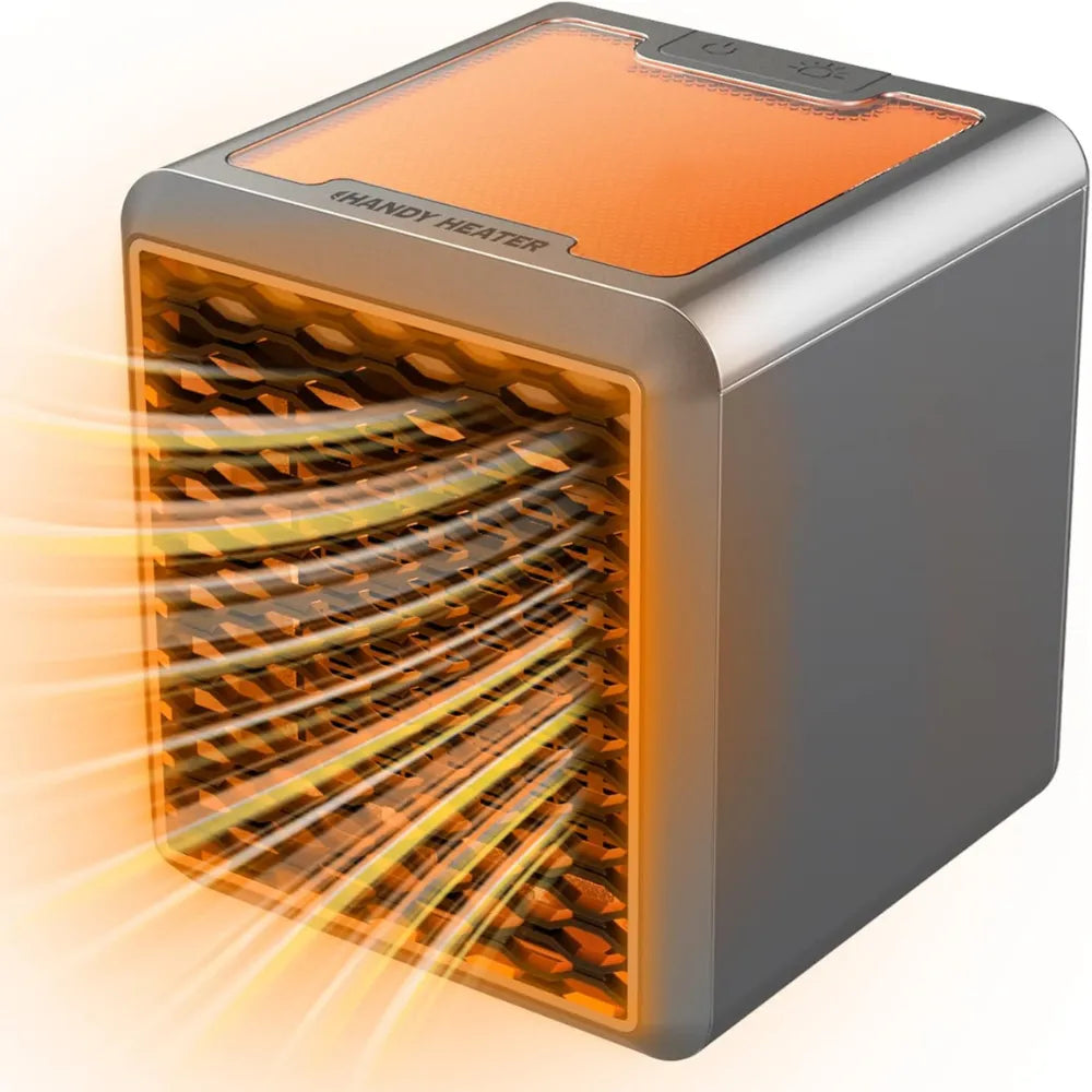 Handy Heater Pure Warmth – 1500W Personal Ceramic Space Heater with Adjustable Heat, Quiet Portable Design & Air Filter for Bedroom, Office & Small Rooms