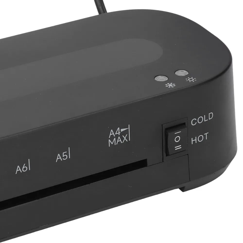 A4 Laminator Machine – 80–125 Mic Support, 320mm/min Speed, Fast Heat-Up, Touch Controls, ABS Jam Release, For Documents & Photos