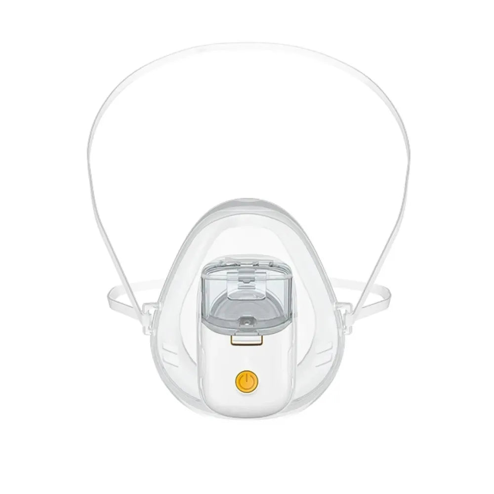 Hands-Free Mini Ultrasonic Mesh Nebulizer Inhaler – Portable Rechargeable Atomizer for Comfortable Breathing Support for Kids & Adults
