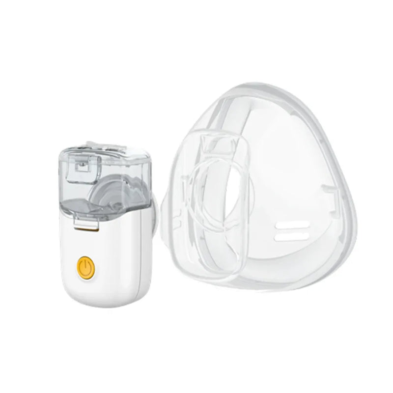 Hands-Free Mini Ultrasonic Mesh Nebulizer Inhaler – Portable Rechargeable Atomizer for Comfortable Breathing Support for Kids & Adults