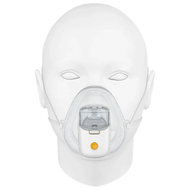 Hands-Free Mini Ultrasonic Mesh Nebulizer Inhaler – Portable Rechargeable Atomizer for Comfortable Breathing Support for Kids & Adults
