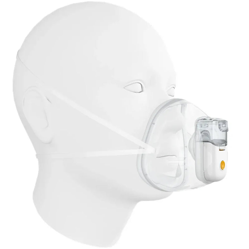 Hands-Free Mini Ultrasonic Mesh Nebulizer Inhaler – Portable Rechargeable Atomizer for Comfortable Breathing Support for Kids & Adults