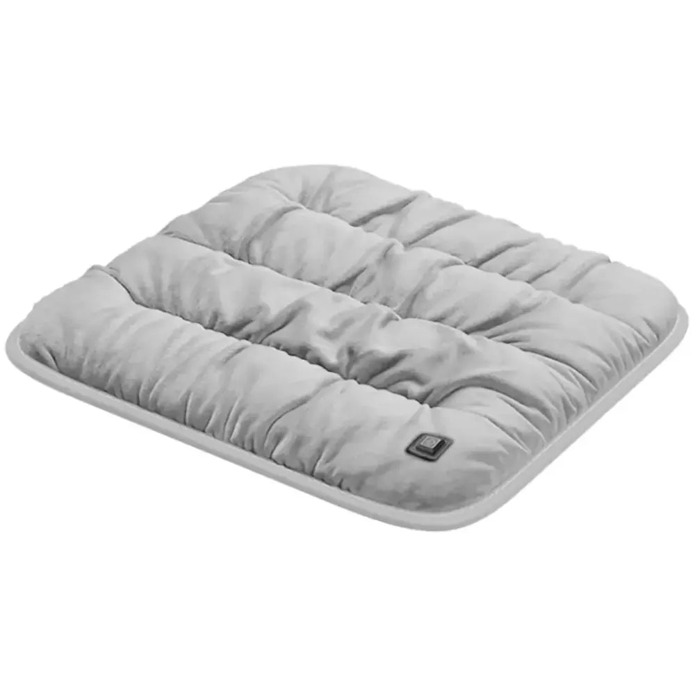 Green Lion Electric Heated Seat Cushion, USB-C Powered, 4 Heat Modes, Nano-Silver Heating Technology, Portable Comfort – Grey