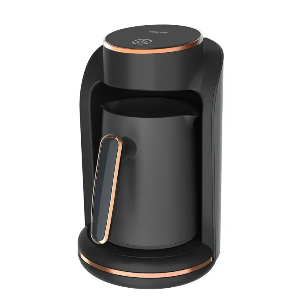 Green Lion Mazaj Turkish Coffee Maker, 600W Quick Brew, 5-Cup Capacity, Stainless Steel Cup, Auto Shut-Off & Overflow Sensor – Black