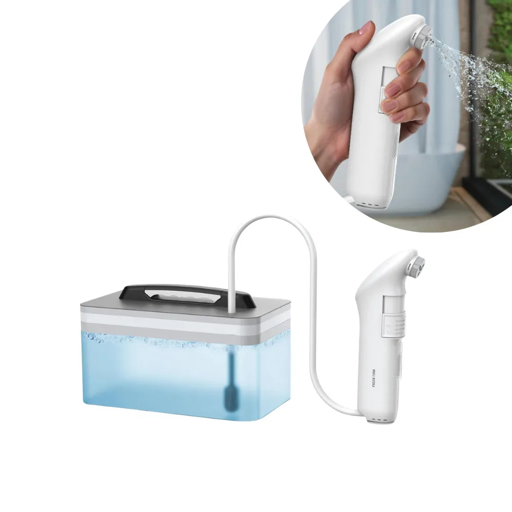 Green Lion Compact Converging Bidet Pro, Portable Rechargeable Personal Water Sprayer, Adjustable Spray Modes, 2-Speed Flow, 2.3L Water Tank