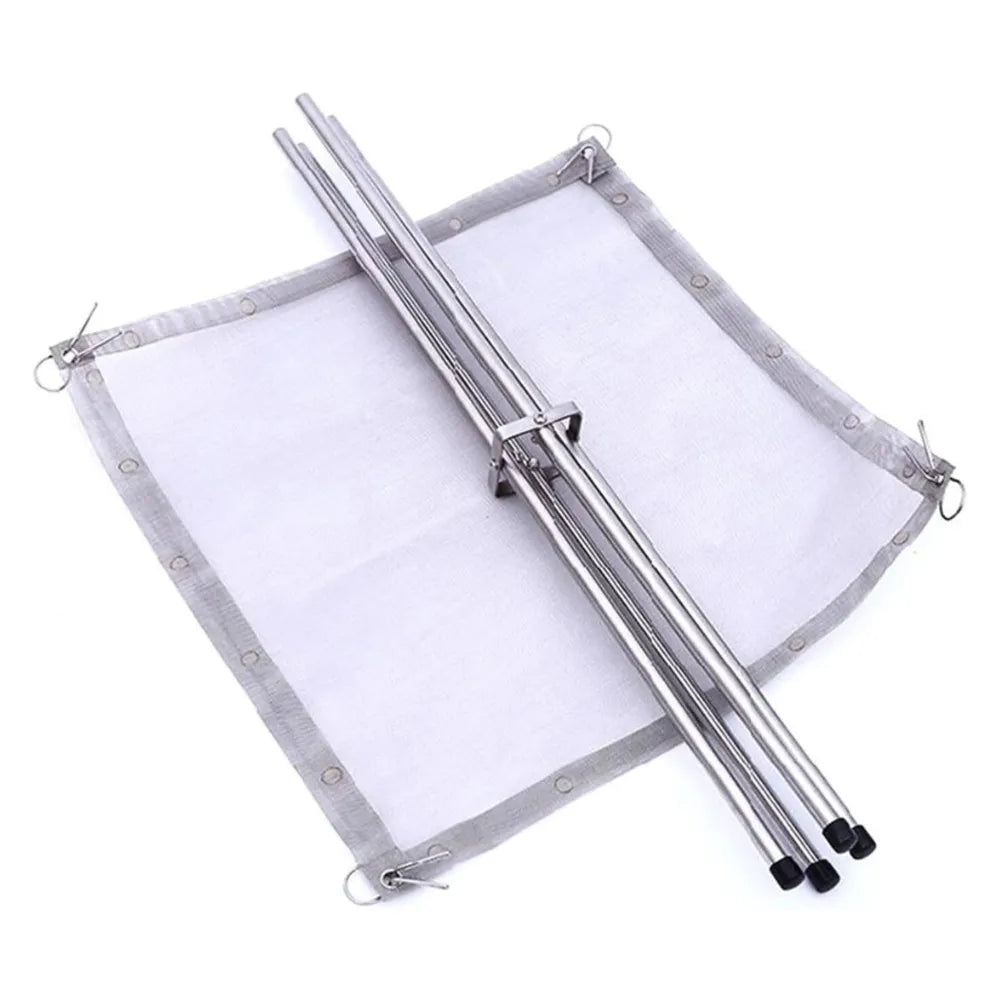 Green Lion Portable Bonfire Stand – Stainless Steel Mesh, Heavy Load Support, Tool-Free Setup, Outdoor Fire Pit Stand