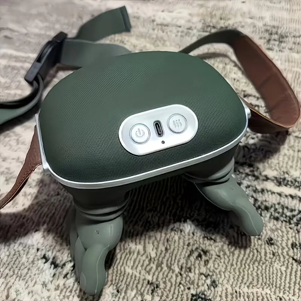 6D Simulated Hand Massage Shawl with Heat, USB Rechargeable, Multiple Intensity Levels, Portable Neck & Body Massager for Shoulders, Back, Waist and Legs