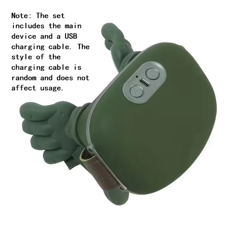 6D Simulated Hand Massage Shawl with Heat, USB Rechargeable, Multiple Intensity Levels, Portable Neck & Body Massager for Shoulders, Back, Waist and Legs