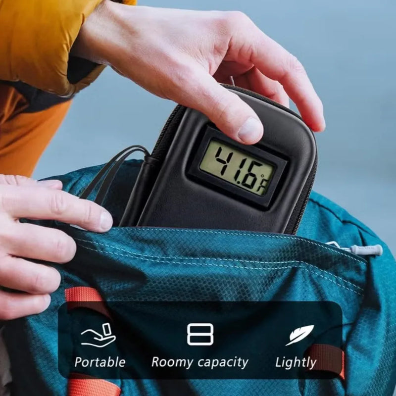 Insulin Cooler Travel Case with Temperature Display, TSA-Approved Refrigerated Medicine Case with 2 Ice Packs, Portable Diabetic Storage for Travel and Daily Use