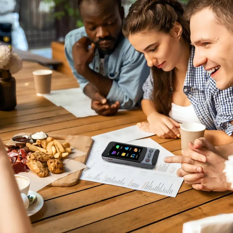 Levelo FluentLink Offline & Online Voice Translator with Built-in ChatGPT, 139 Languages, 0.5s Translation Speed, 1500mAh Battery, 8GB Storage – Gray