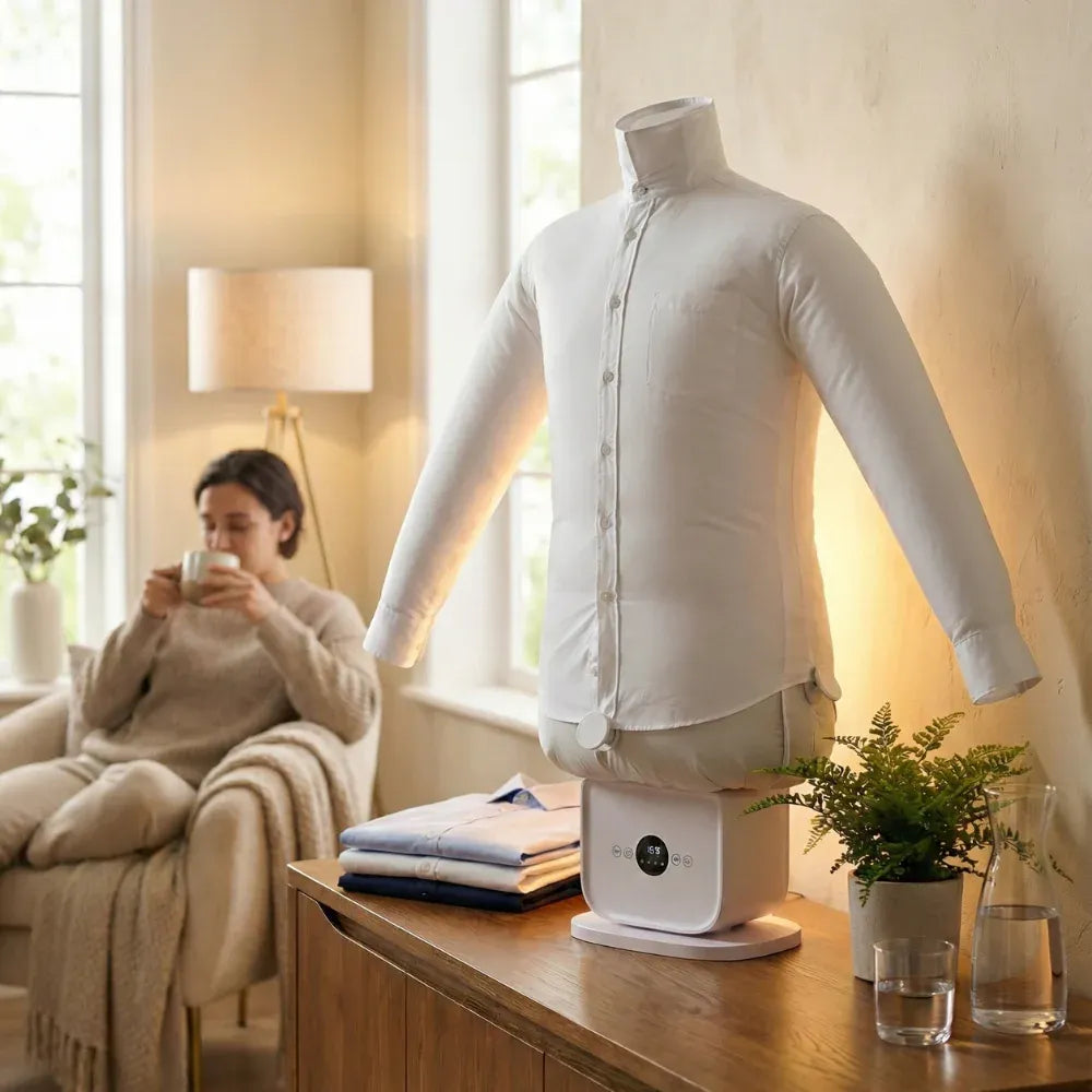 Automatic Hot Air Garment Dryer & Iron 1000W with Inflatable Shirt & Pants Mold, Quick Wrinkle Remover for Home and Office