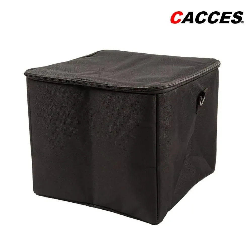 Collapsible Car Trunk Organizer 3-in-1 Multi-Use with Insulated Leakproof Cooler Bag, Waterproof Heavy-Duty Storage – Black