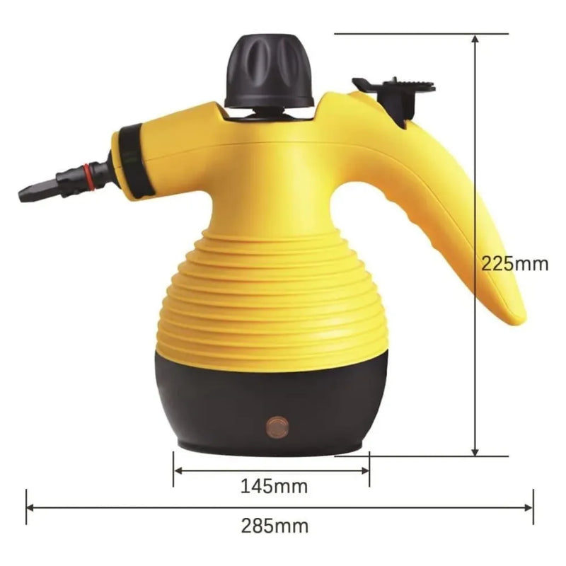 DENX Handheld Steam Cleaner 1200W with 300kPa Pressure, 350ml Water Tank, 6 Attachments for Multi-Surface Cleaning