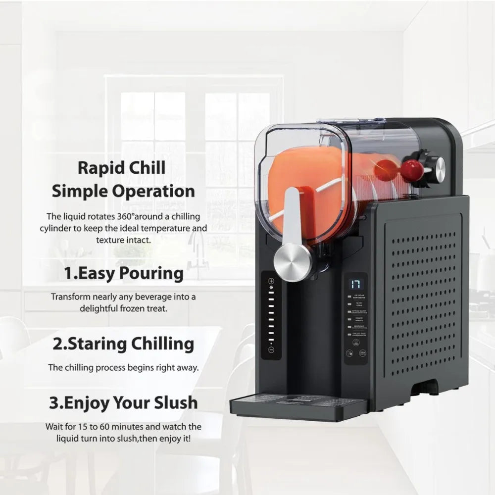 DENX DX4504 Frozen Drink & Ice Cream Maker 2.6L Capacity Digital Control Multi-Function Dessert Machine 200W