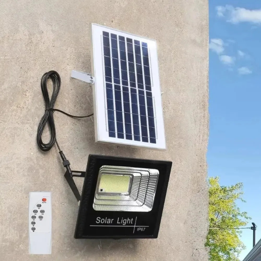 DENX Household Solar Light - DX2075DENX Household Solar Light DX2075 400W LED with Remote Control IP67 Waterproof Solar Powered Outdoor Light