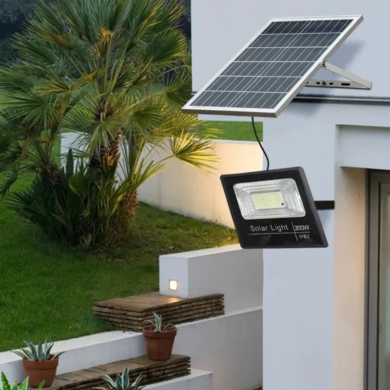 DENX Household Solar Light - DX2075DENX Household Solar Light DX2075 400W LED with Remote Control IP67 Waterproof Solar Powered Outdoor Light