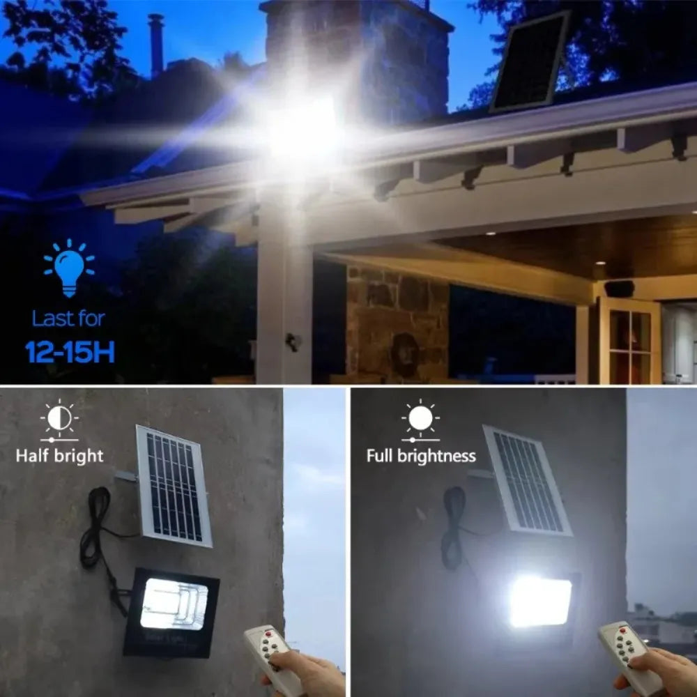 DENX Household Solar Light - DX2075DENX Household Solar Light DX2075 400W LED with Remote Control IP67 Waterproof Solar Powered Outdoor Light