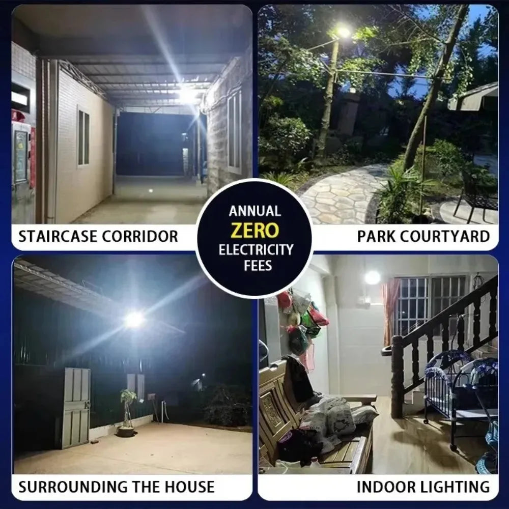 DENX Household Solar Light - DX2075DENX Household Solar Light DX2075 400W LED with Remote Control IP67 Waterproof Solar Powered Outdoor Light
