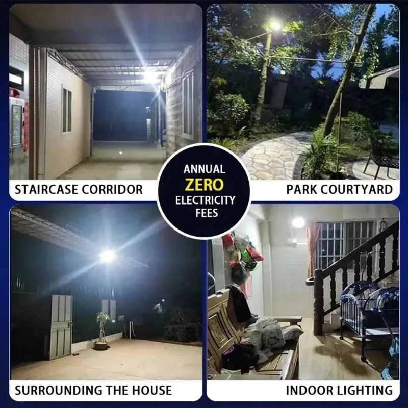 DENX Household Solar Light - DX2075DENX Household Solar Light DX2075 400W LED with Remote Control IP67 Waterproof Solar Powered Outdoor Light