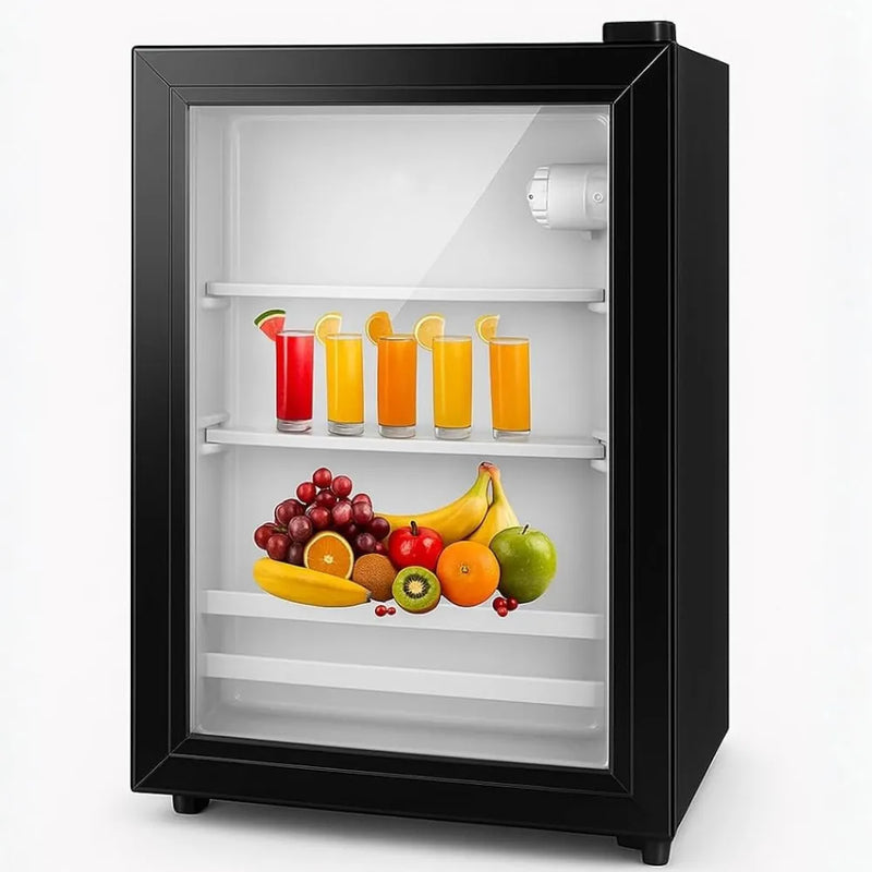 DENX Mini Fridge 29L Direct Cooling Metal Design 55W Power Efficient for Home and Office DX4501