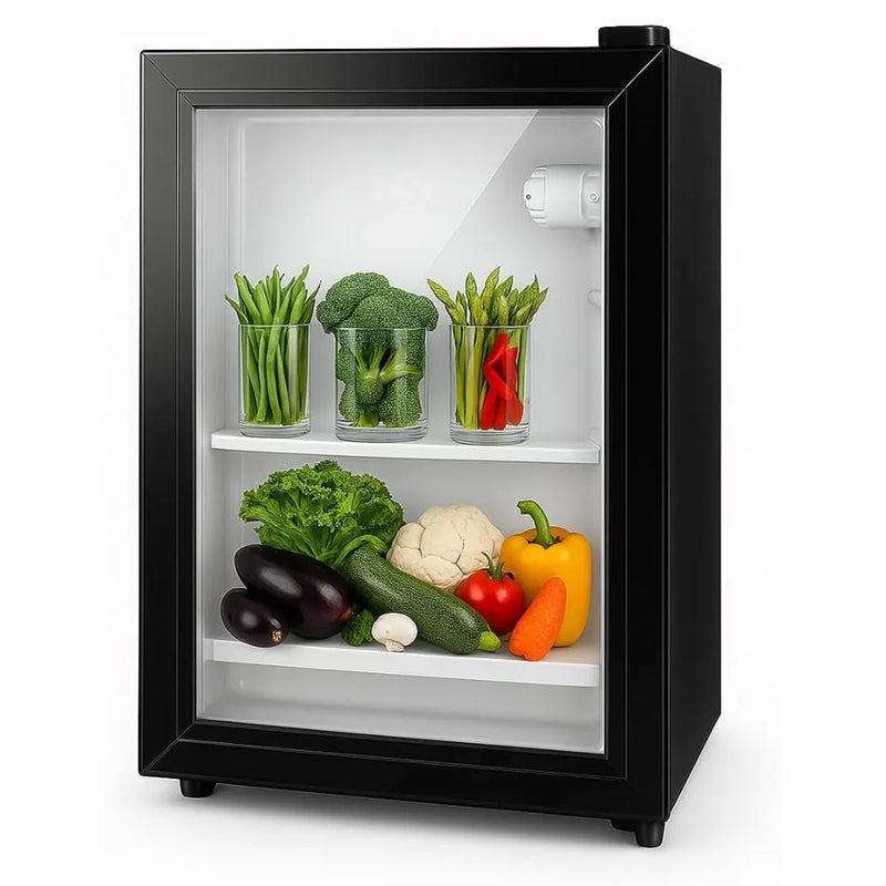 DENX Mini Fridge 29L Direct Cooling Metal Design 55W Power Efficient for Home and Office DX4501