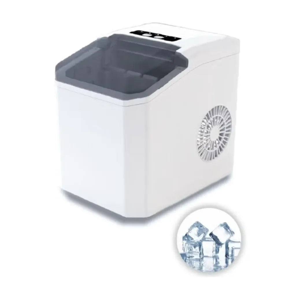 DENX Ice Maker DX2051 12kg/Day Quick Ice Production 1.3L Water Tank Sleek Design - White