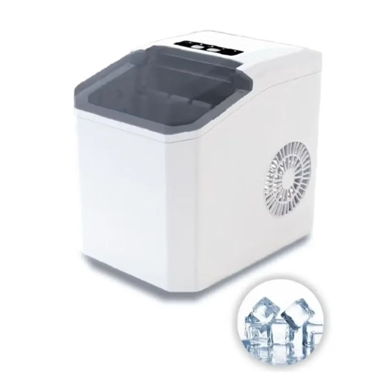 DENX Ice Maker DX2051 12kg/Day Quick Ice Production 1.3L Water Tank Sleek Design - White