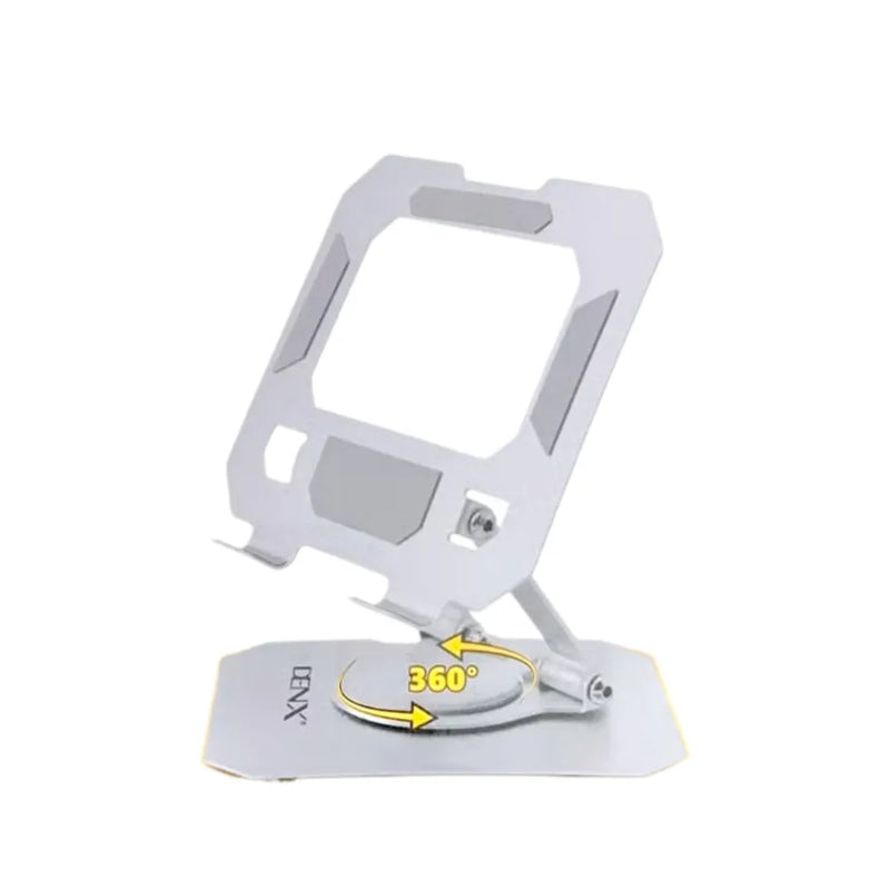 DENX Adjustable Tablet Stand DX1269 360° Rotatable Foldable Anti-Slip Base Multi-Size Compatible for iPad, Galaxy Tab, Kindle