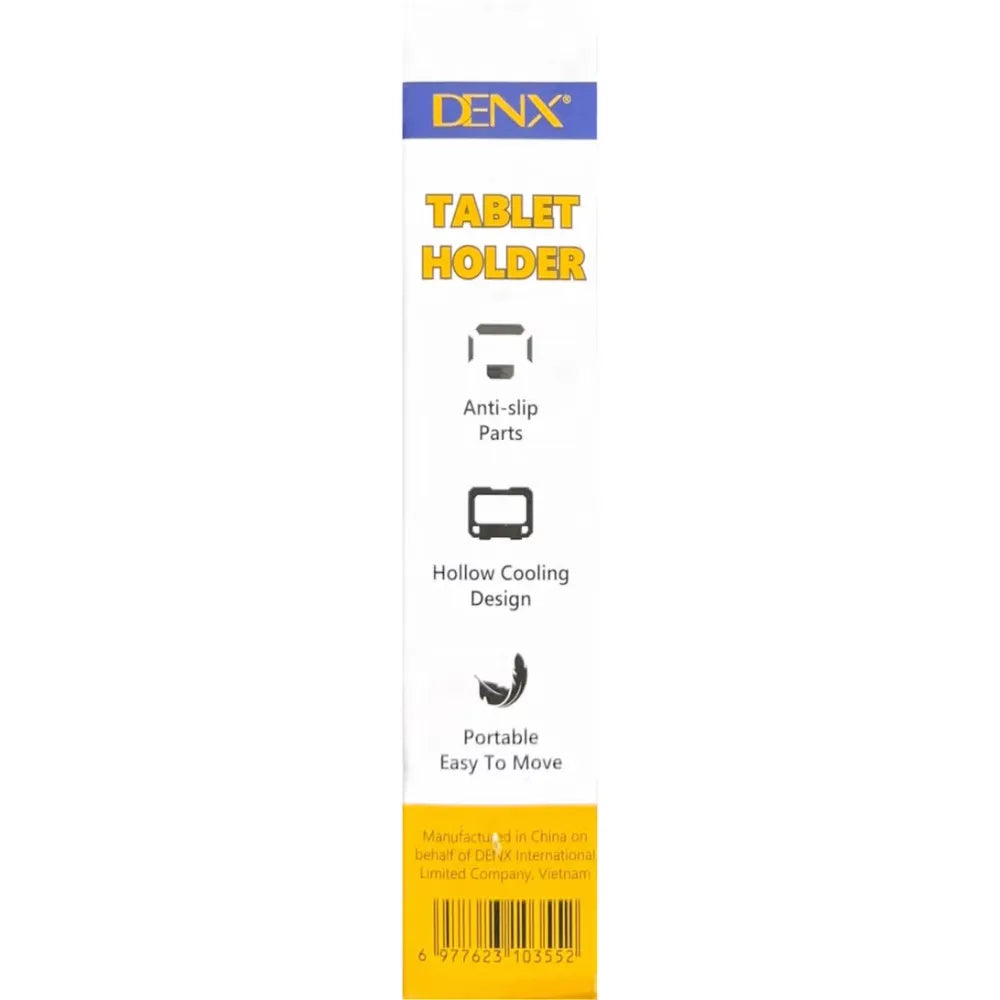 DENX Adjustable Tablet Stand DX1269 360° Rotatable Foldable Anti-Slip Base Multi-Size Compatible for iPad, Galaxy Tab, Kindle