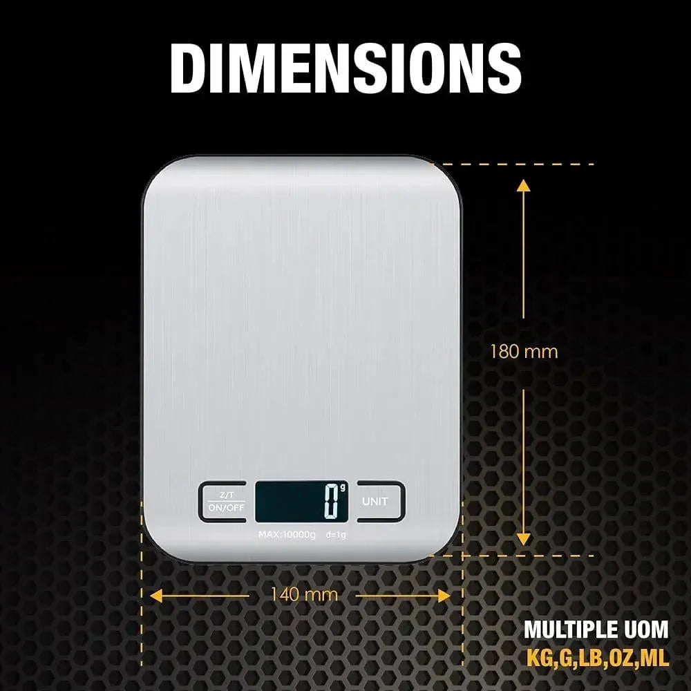 DENX Electronic Kitchen Scale X3629 LCD Display Multi-Unit Measurement with TARE Function Auto Shut-Off