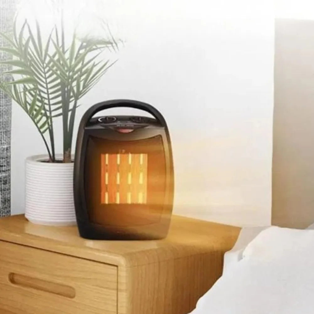 سخان كهربائي DENX DX2604 بقوة 1500 واط، بثلاث سرعات تسخين، وهواء دافئ يدور بزاوية 45 درجة، للاستخدام المنزلي