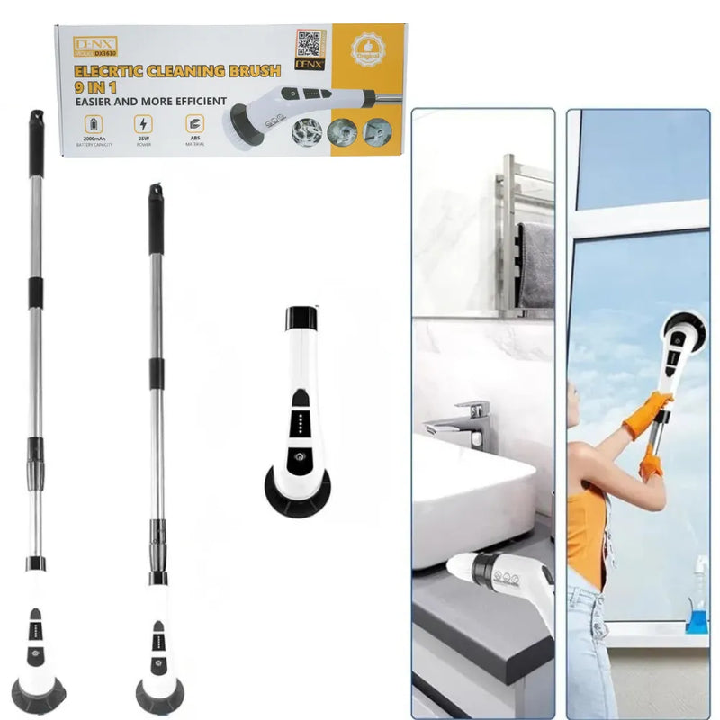 DENX Electric Cleaning Brush DX3630 9-in-1 Multifunctional 2000mAh Battery 25W Power for Home and Car Cleaning