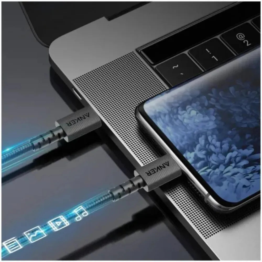 Anker PowerLine Select+ USB-C to USB-C Cable 6ft High-Speed 100W Charging for MacBook, Smartphones, and Tablets