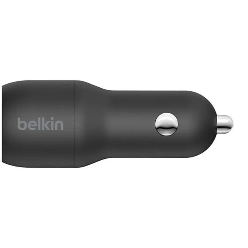 Belkin Dual USB Car Charger 24W Boost Charge 2-Port USB-A for iPhone, Android, Tablets, and More – Black
