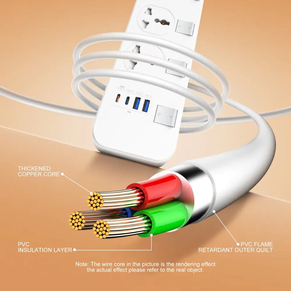 LDNIO Overload Protection Power Socket - SC4408C