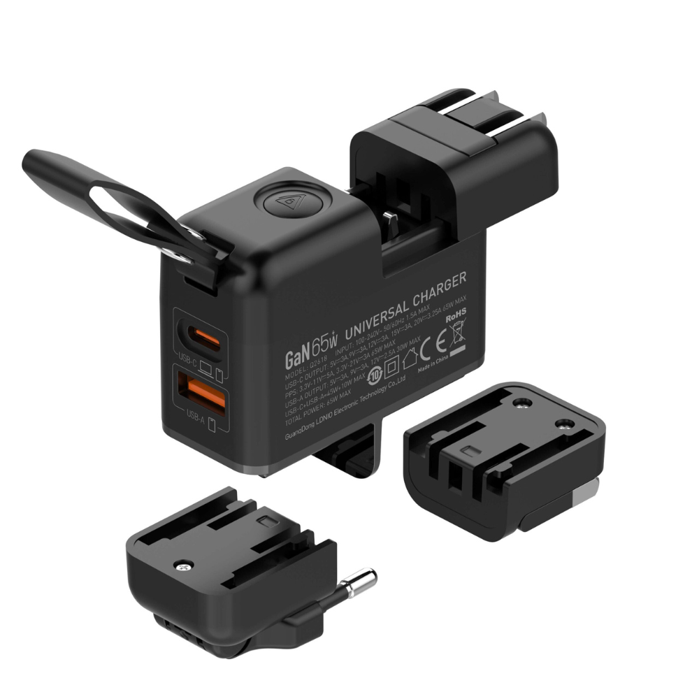 LDNIO Universal Charger GaN 65W EU/UK/US/AU Plug -Q2618