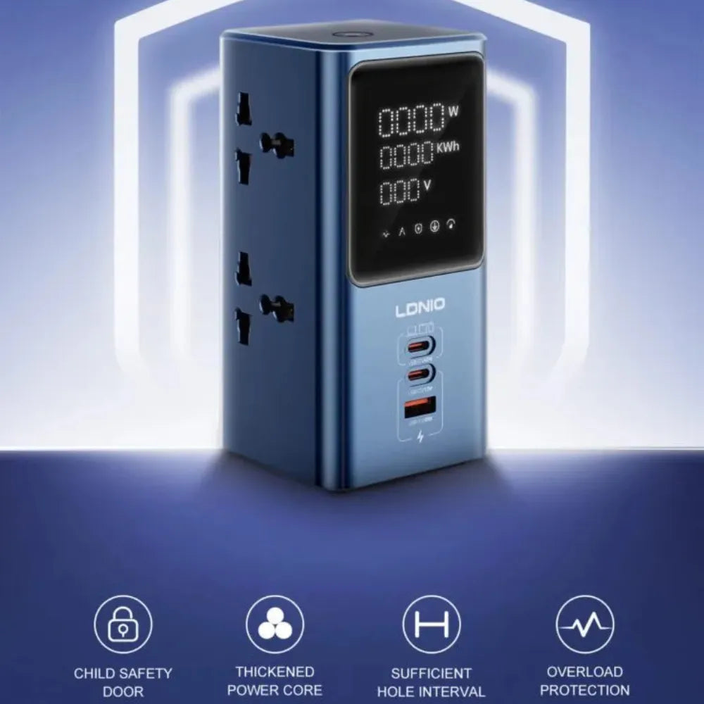 LDNIO Tower Extension Power Socket - 2500W