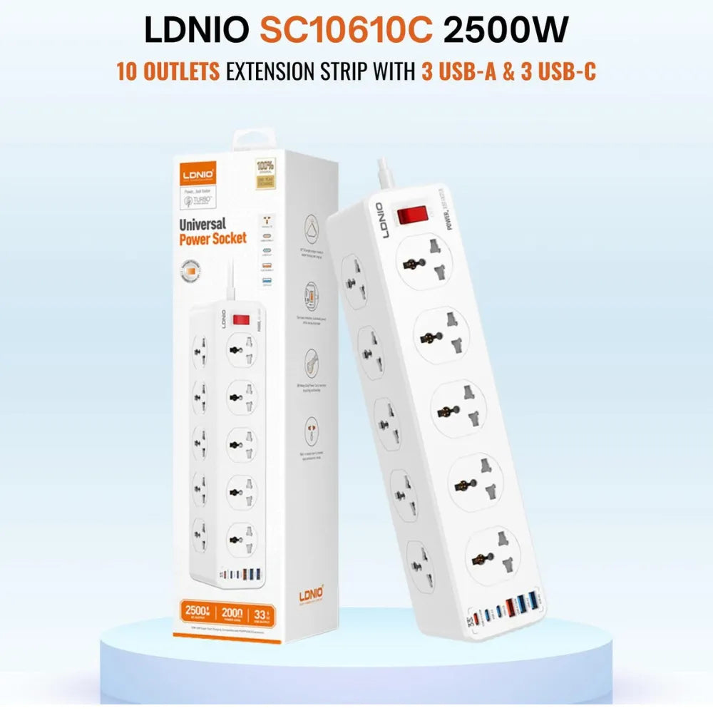 LDINIO Universal Power Socket - 2500W