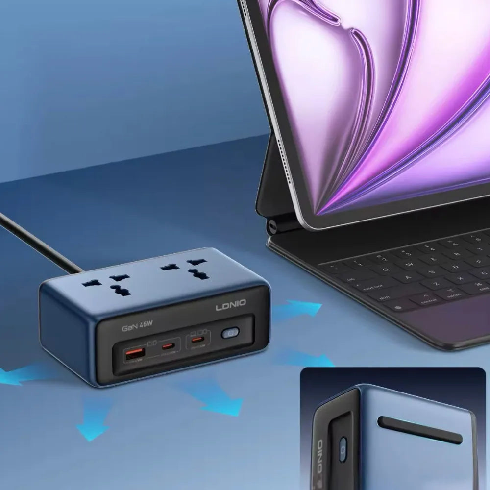 LDINIO GaN Desktop Power Strip - 2500W