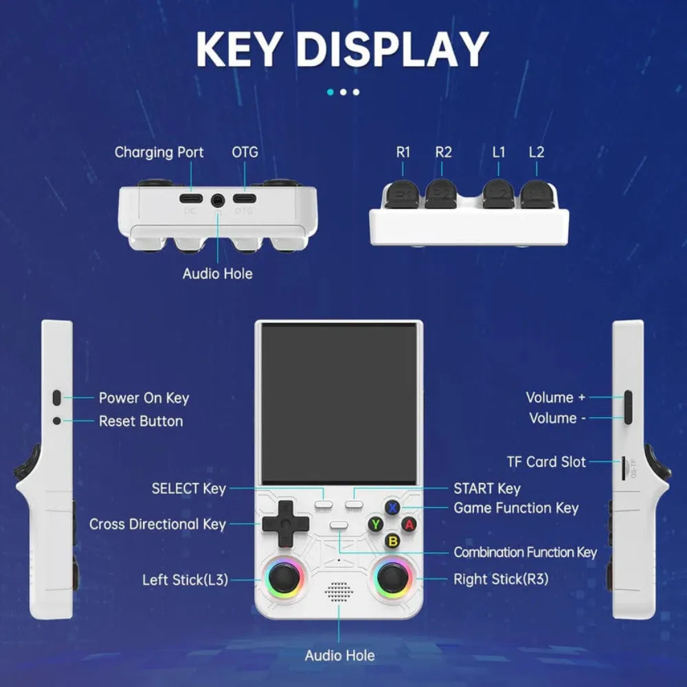 R36 Ulta Game Console - white 64GB