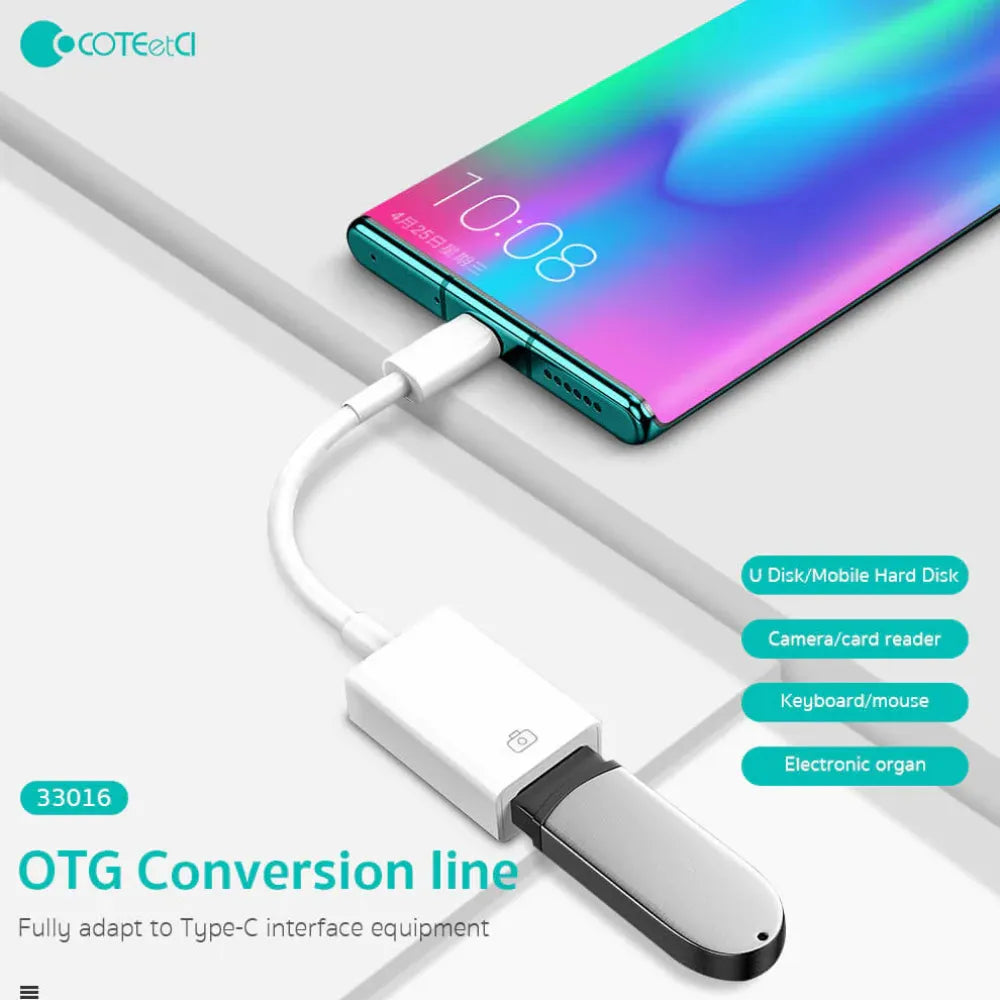 COTECi USB-C to USB-A Connector
