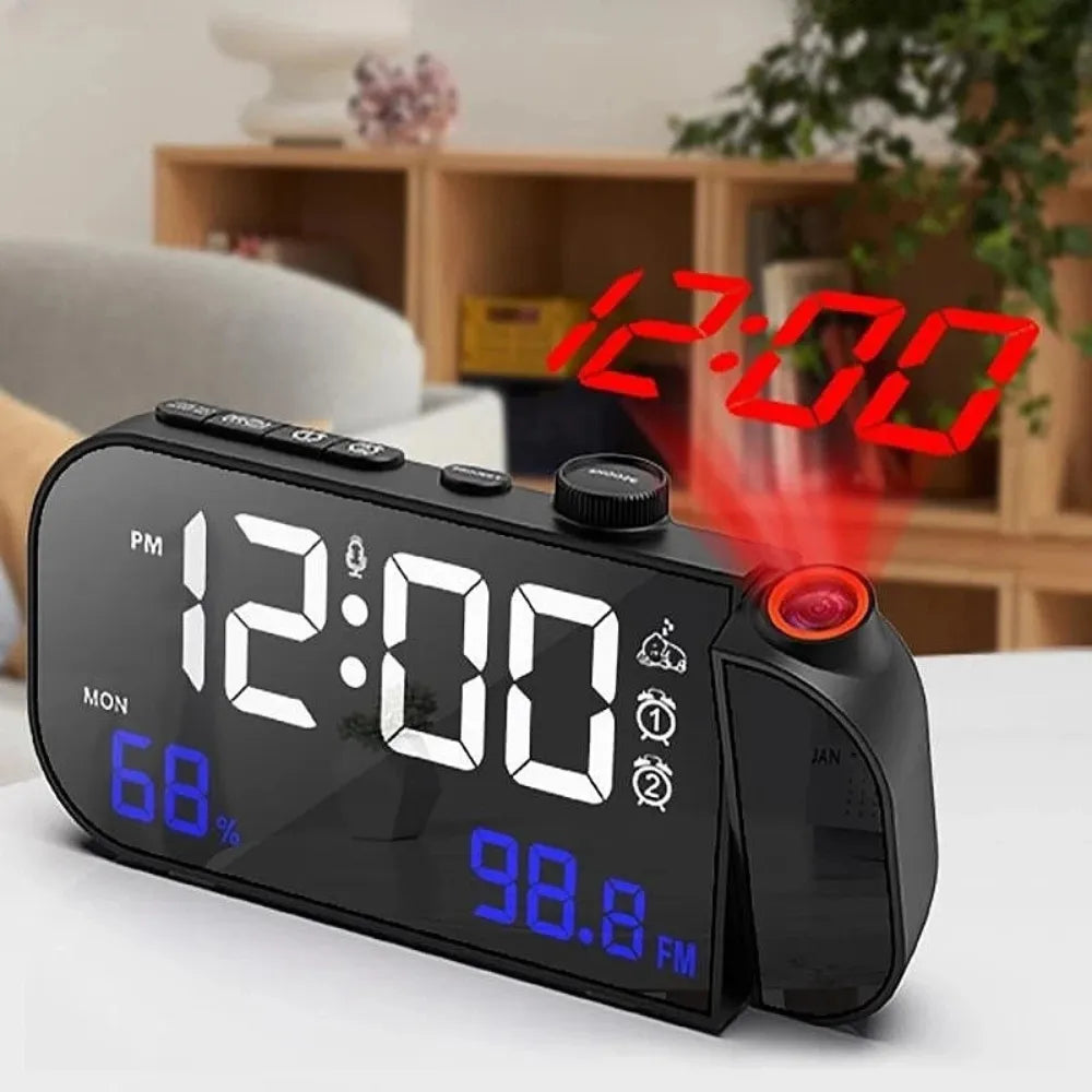 Digital mirror Protection Alarm clock